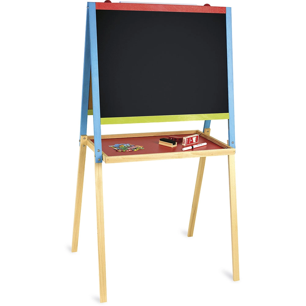 E-shop Drevená multiaktívna tabuľa 56 × 43 cm s príslušenstvom