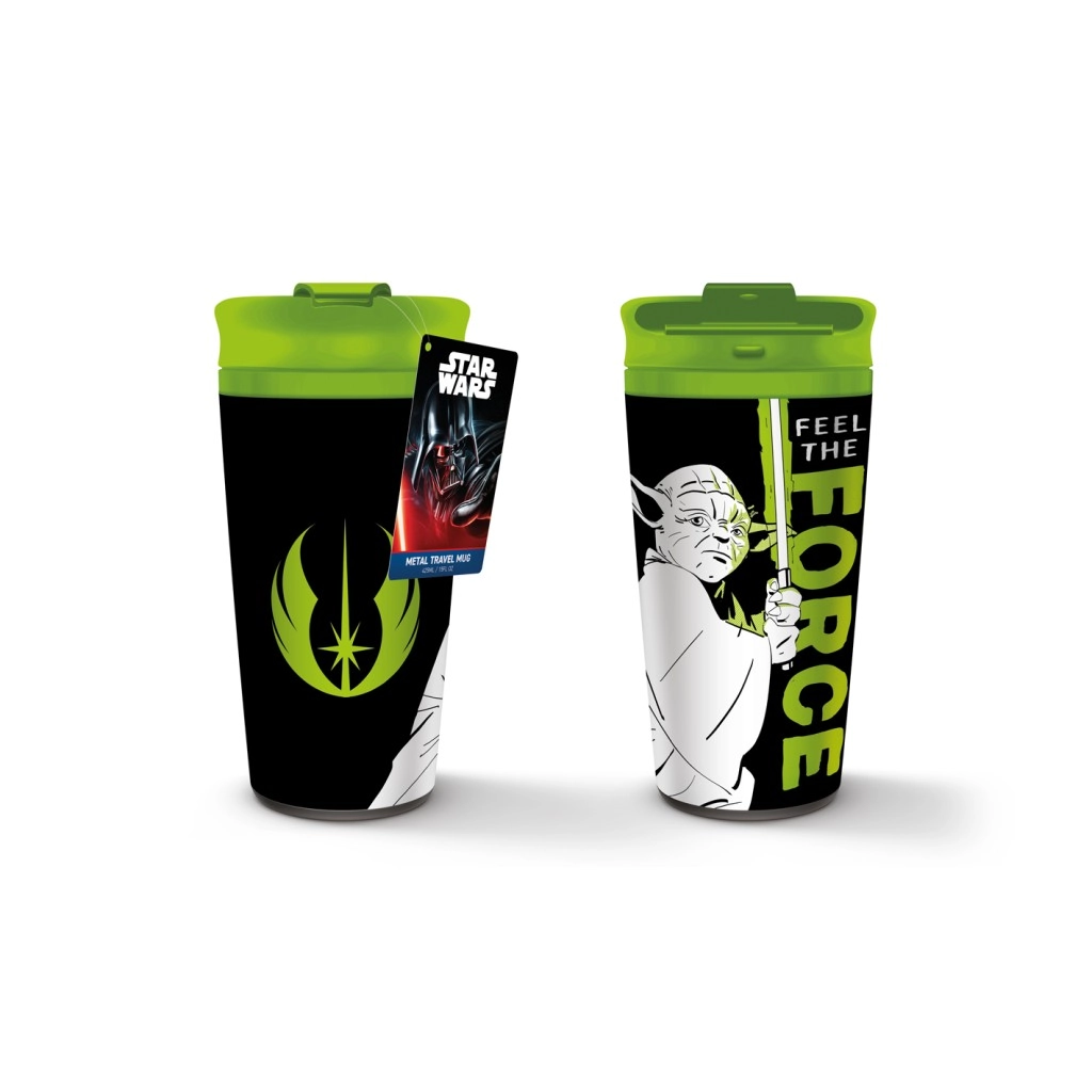 E-shop Pyramid International Hrnček cestovný Yoda Feel The Force 450 ml