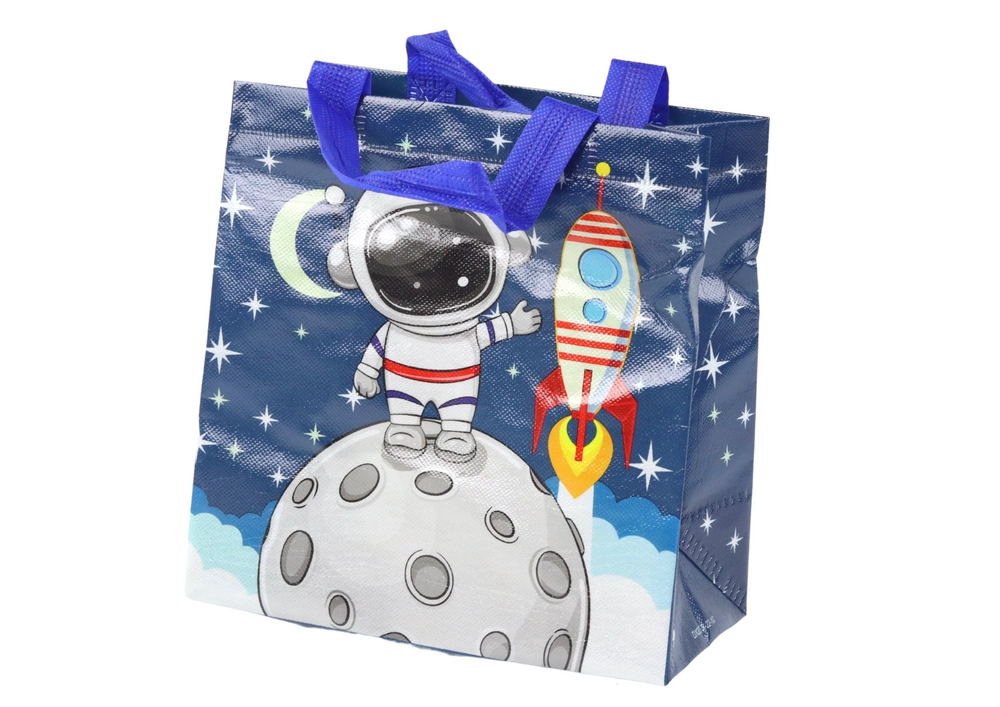 E-shop Darčeková taška Kozmos, tmavomodrá 23 × 22 × 10 cm