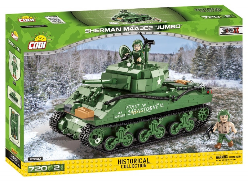 E-shop Cobi 2550 World War II Americký ťažký tank Sherman M4A3E2 JUMBO
