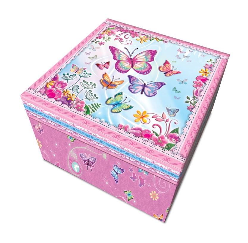 E-shop Alltoys hudobná šperkovnica motýľ