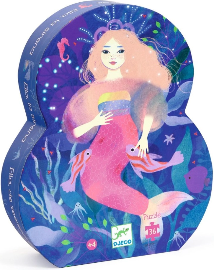 Djeco puzzle morská víla Ella 36 dielikov