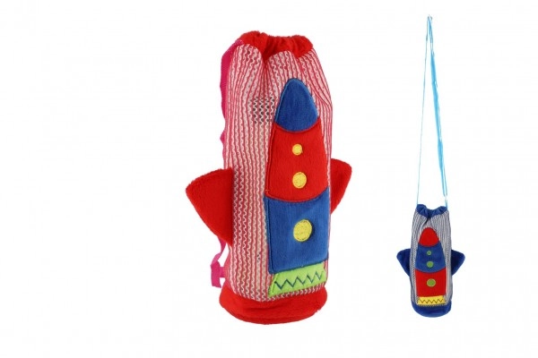 E-shop Teddies Obal na detskú fľašu raketa 12x2 farby 0+ 22 cm