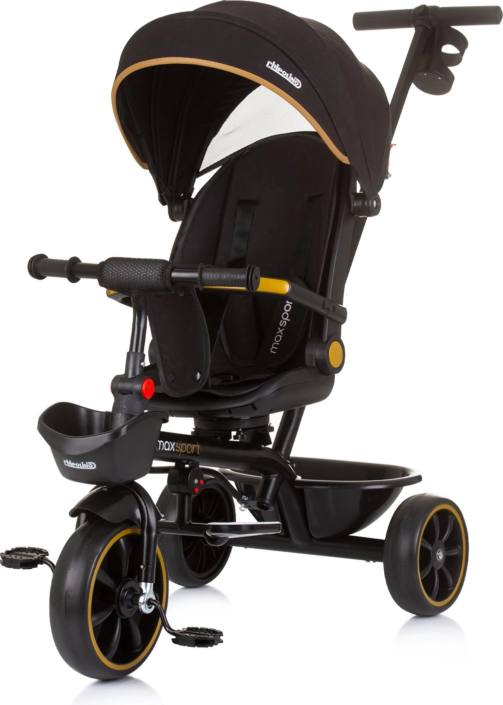 E-shop Chipolino so strieškou Max Sport 2v1 Obsidian