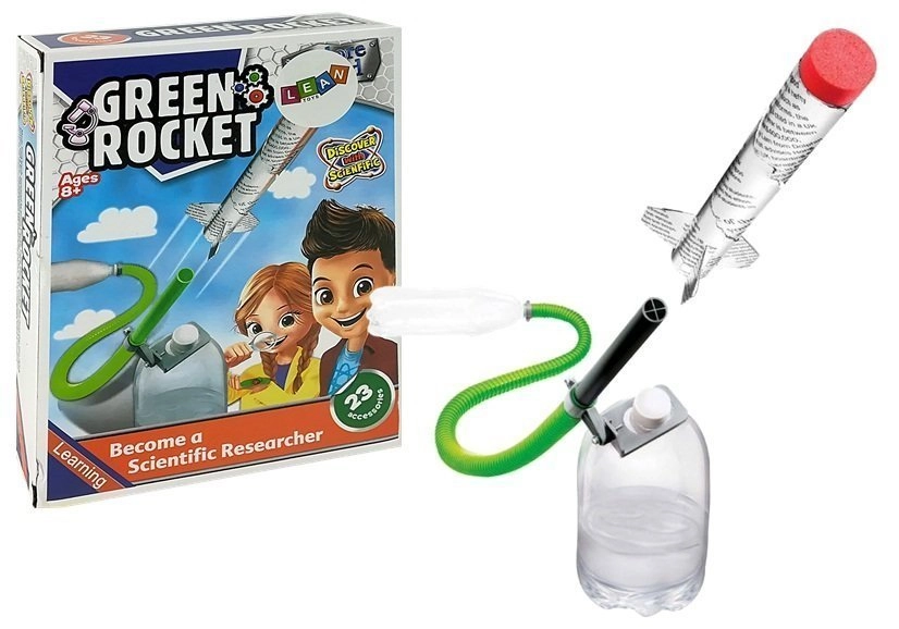 E-shop LEAN TOYS Vzdelávacia raketa na stlačenie vzduchu