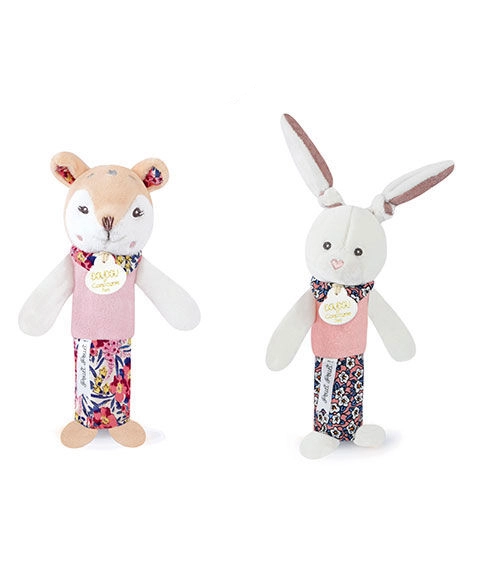 E-shop Doudou pískacia hrkálka srnka 17 cm