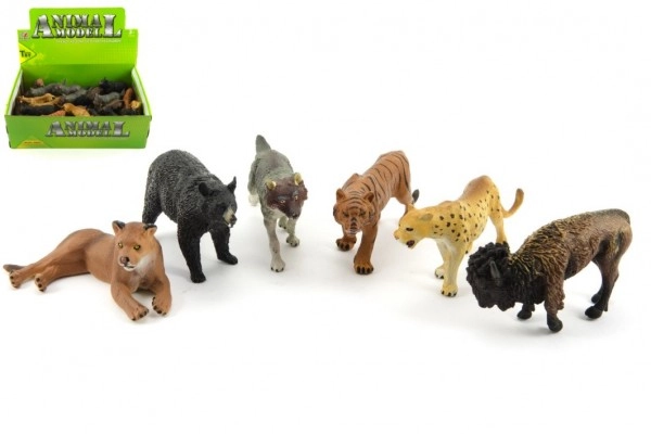 E-shop Teddies Zvířátko safari plast 10 cm 12 ks