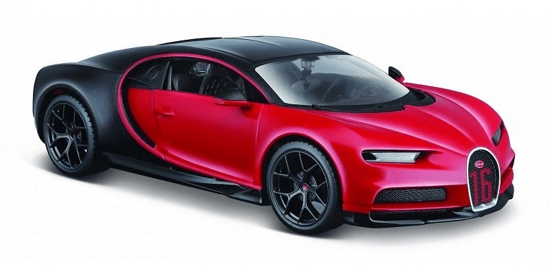 Maisto Bugatti Chiron Šport červeno čierna1:24