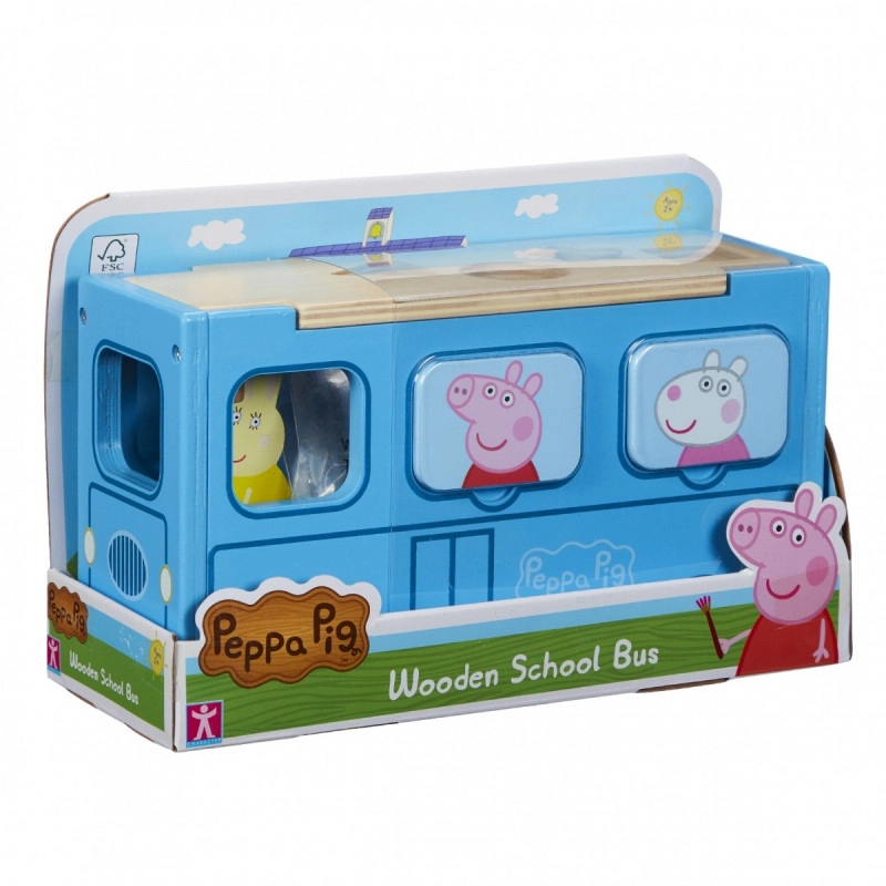 E-shop Character prasiatko Peppa vkladačka školský autobus