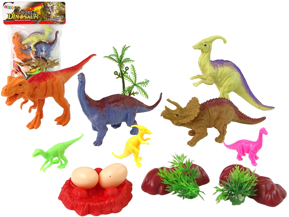 E-shop Lean Toys Sada figúrok dinosaurov s príslušenstvom 15 ks