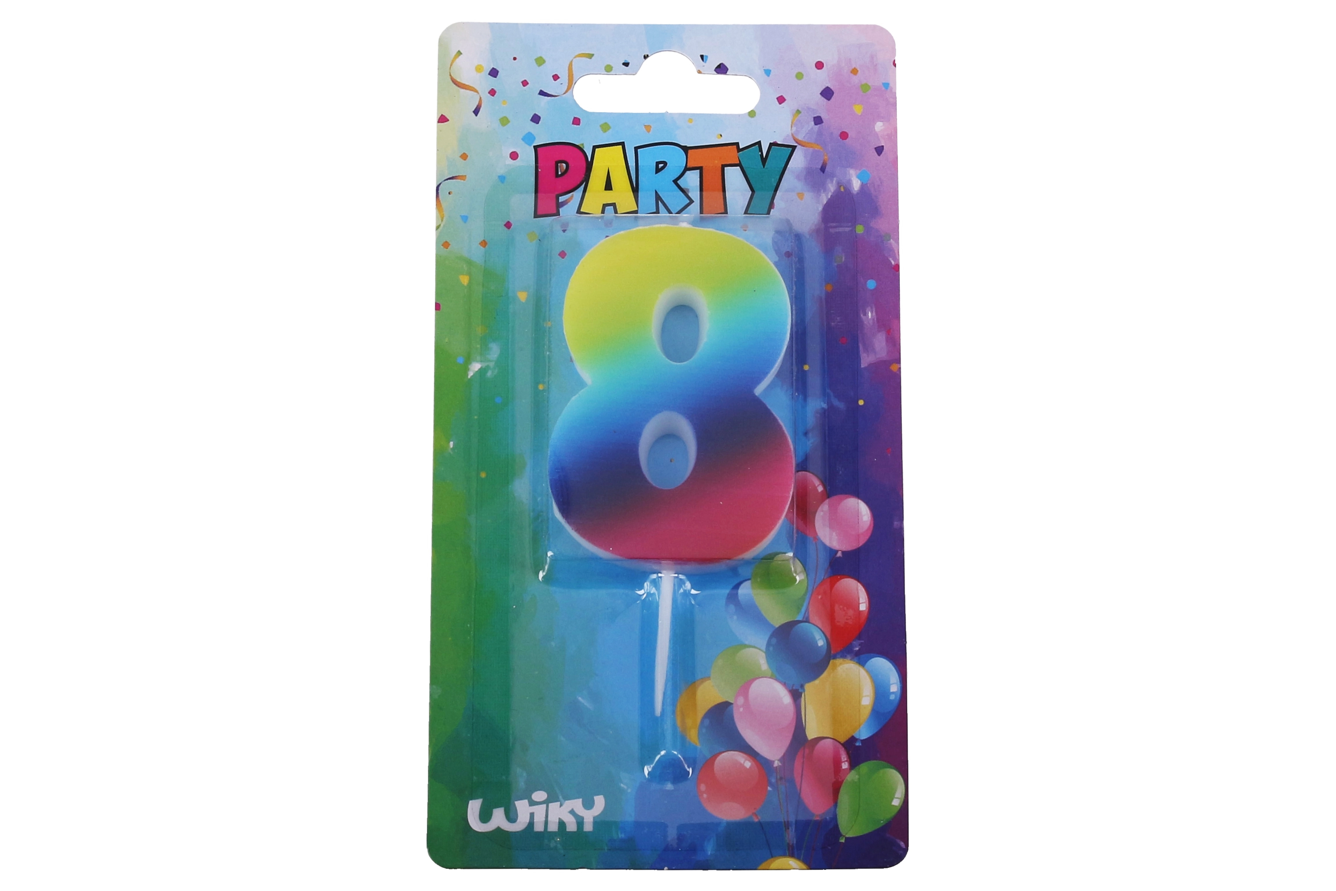 E-shop Wiky Tortová sviečka dúhová č.8