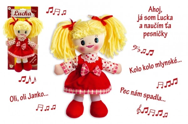 E-shop Teddies Lucinka hadrová plyš 30 cm česky zpívající