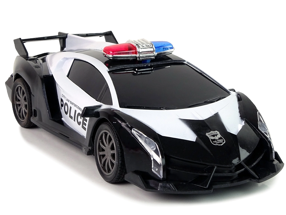 E-shop Policajné R/C závodné auto na diaľkové ovládanie + nabíjateľná batéria