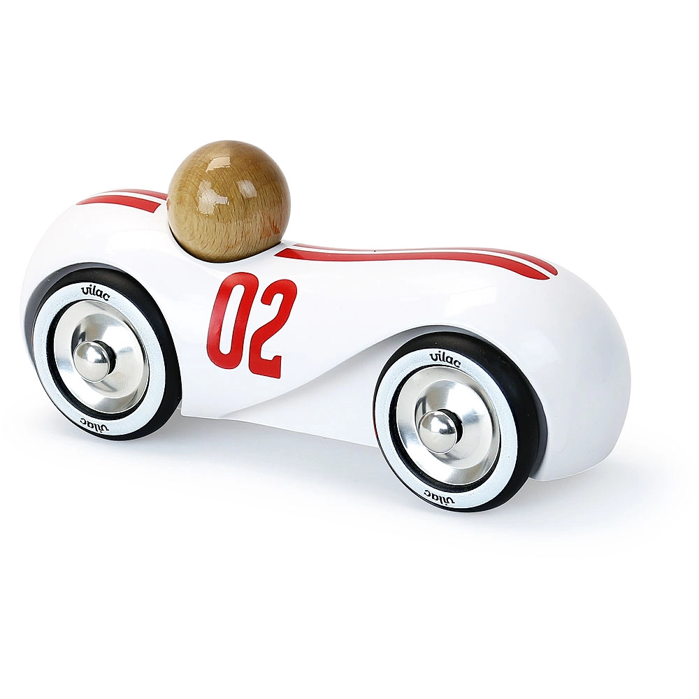 E-shop Vilac Drevené auto Streamline vintage biele