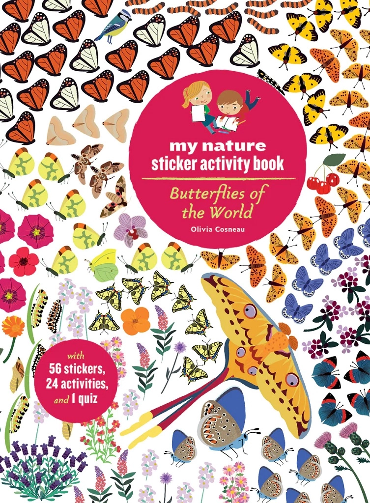 E-shop Chronicle Books Kniha aktivit se samolepkami my nature Motýli světa