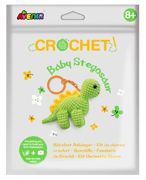 E-shop Vytvor si vlastný háčkovaný prívesok malý stegosaurus
