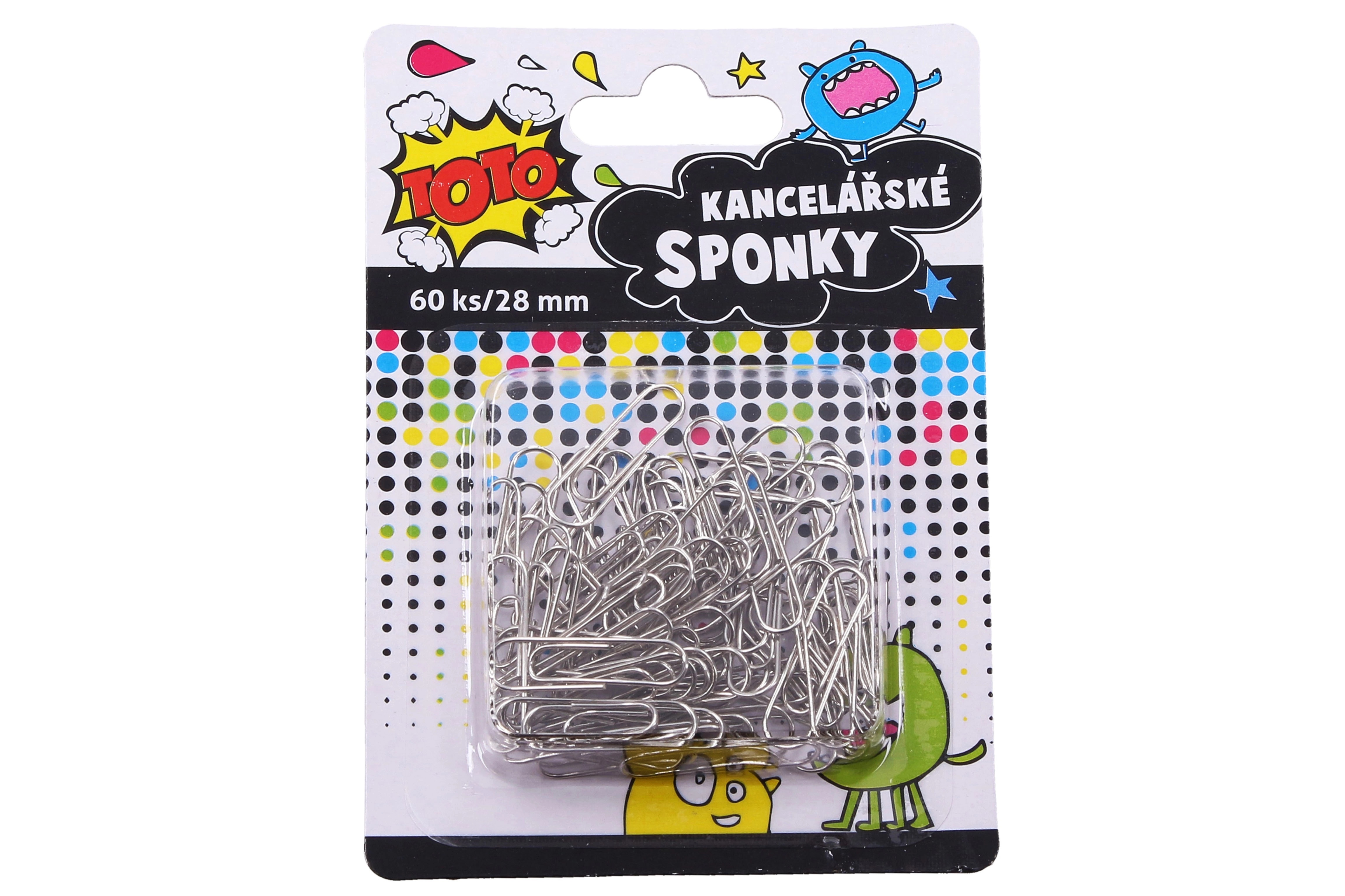 E-shop Kancelárske sponky farebné 28 mm