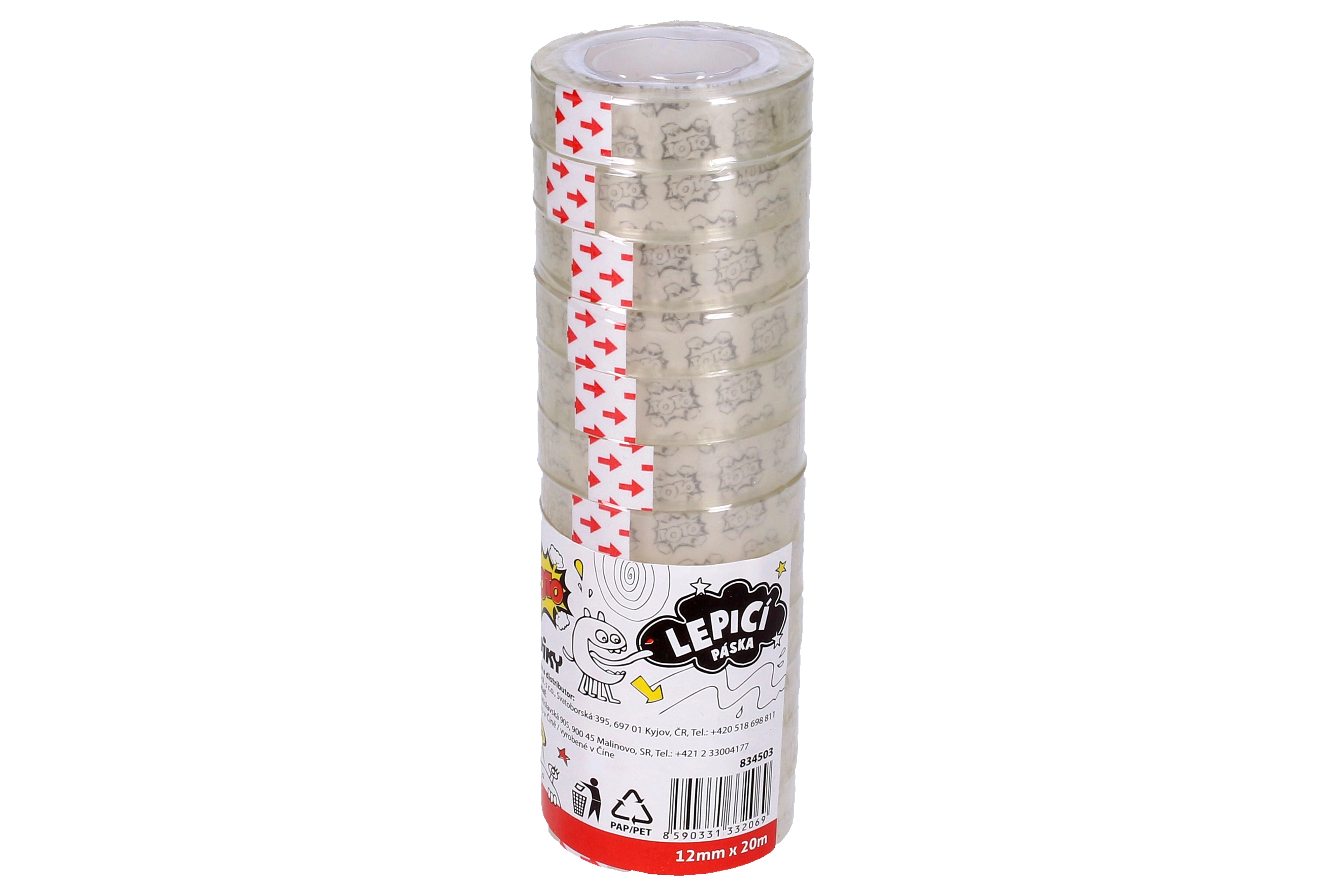 E-shop TOTO Lepiaca páska 12 mm x 20 m priehľadná