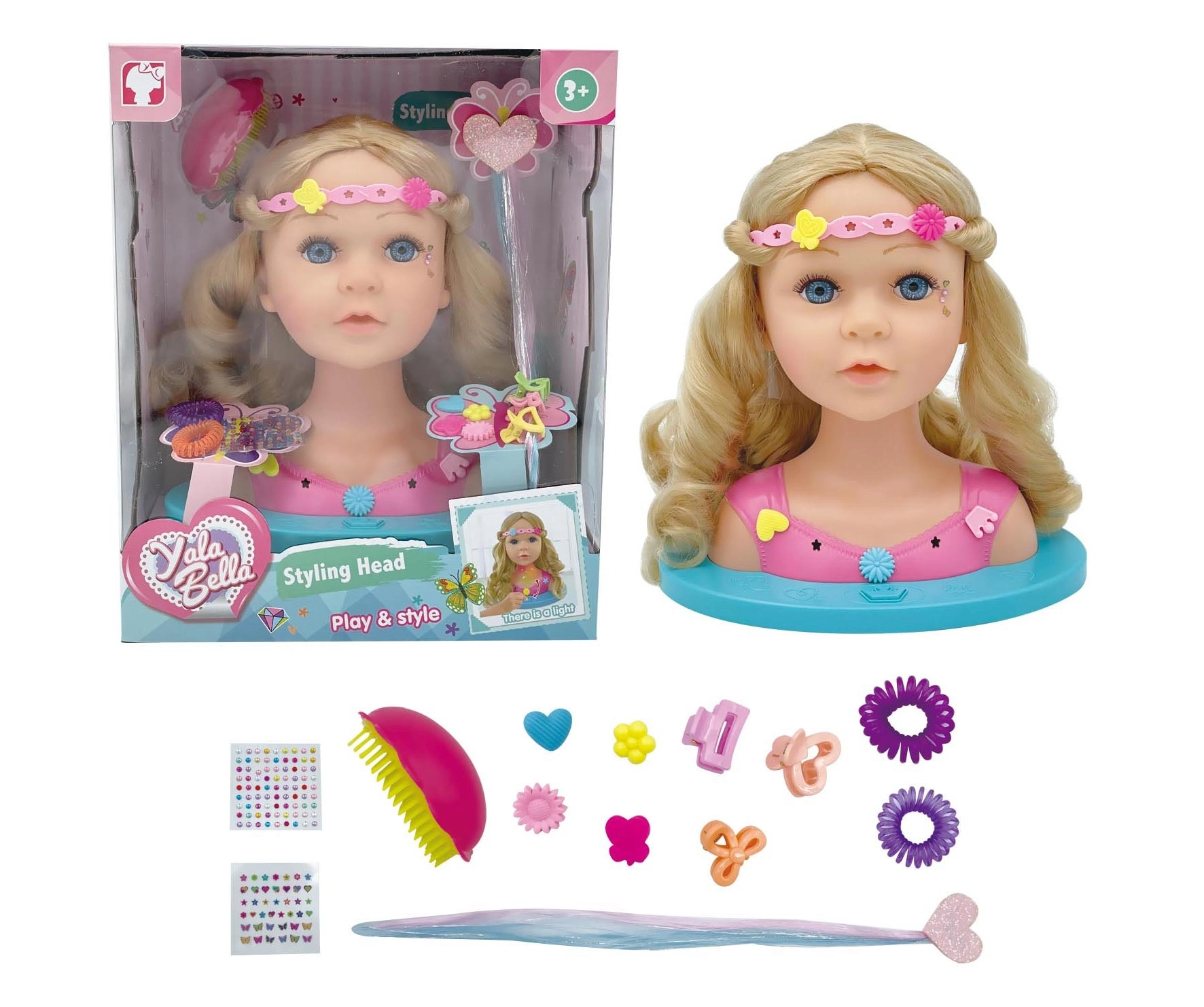 Česacia hlava s efektmi 24 cm