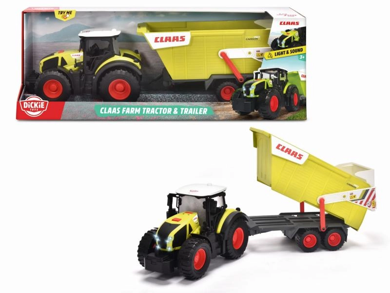 E-shop Dickie Traktor CLAAS s přívěsem 64 cm