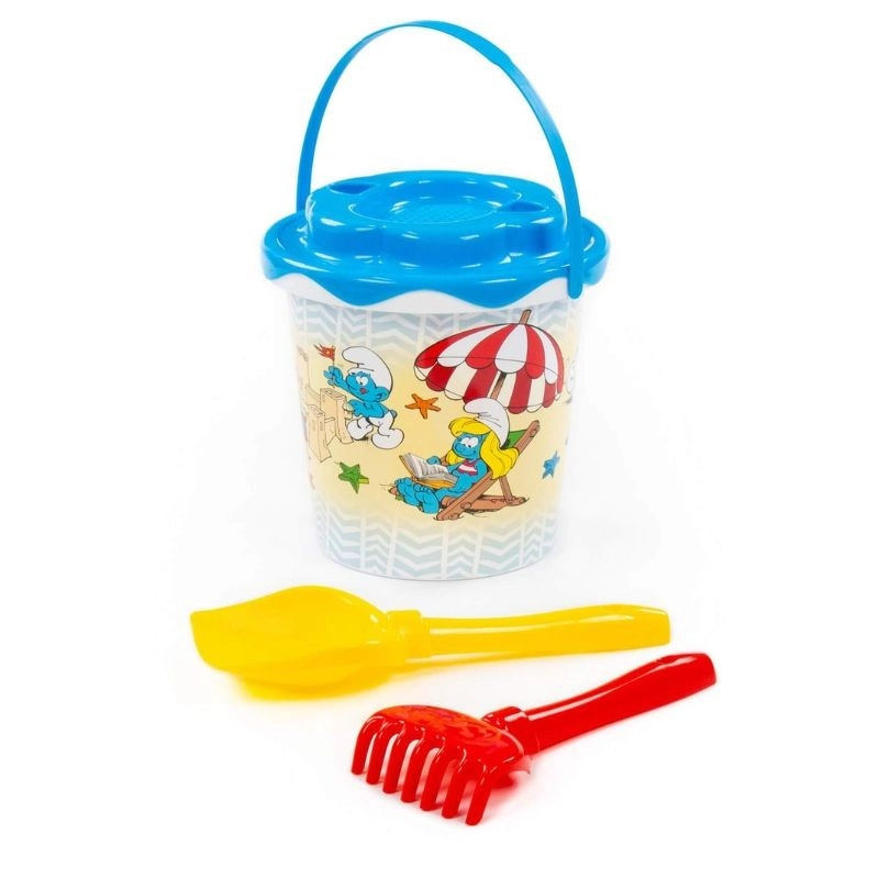 Súprava na piesok Šmolkovia vedro so sitkom Slniečko