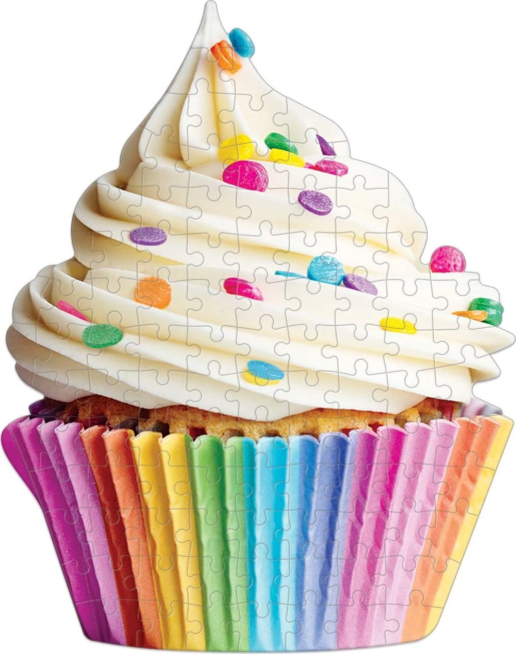 Tvarové puzzle Sladký cupcake 100 dielikov
