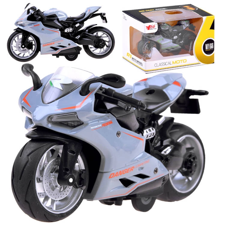 E-shop Joko Kovová Motorka Model na natiahnutiečervená