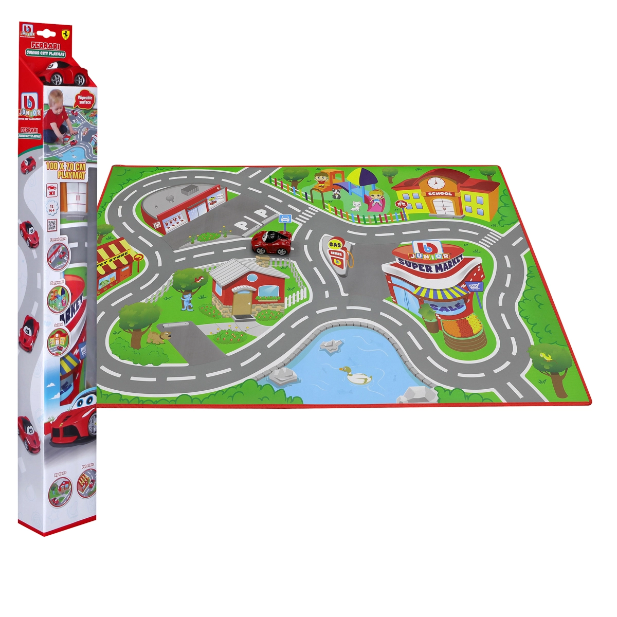 E-shop BB Junior Hrací podložka LaFerrari Městečko s Junior LaFerrari autíčkem