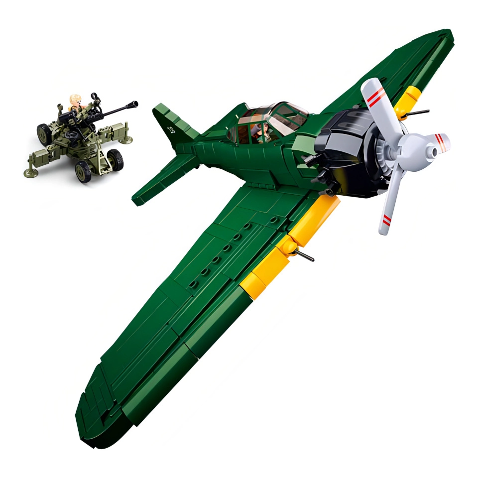 E-shop Sluban B1108 Stíhacie lietadlo Mitsubishi A6M Zero