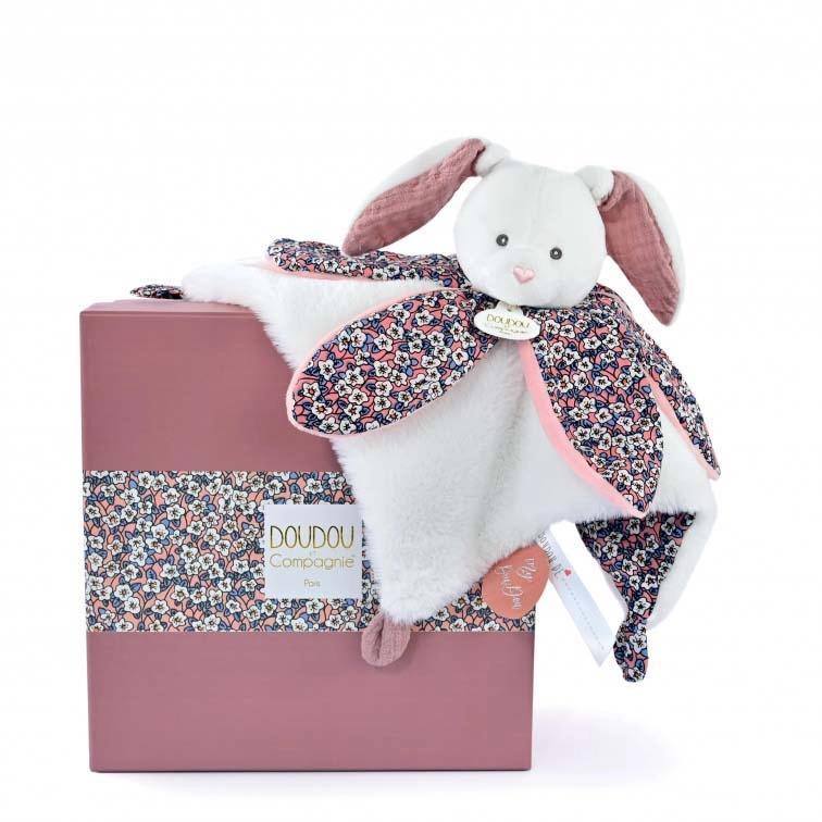 E-shop Doudou Darčeková sada plyšový zajačik zaspávačik
