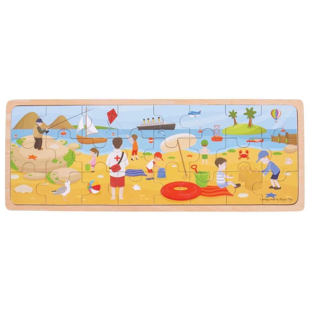 Bigjigs puzzle Na pláži