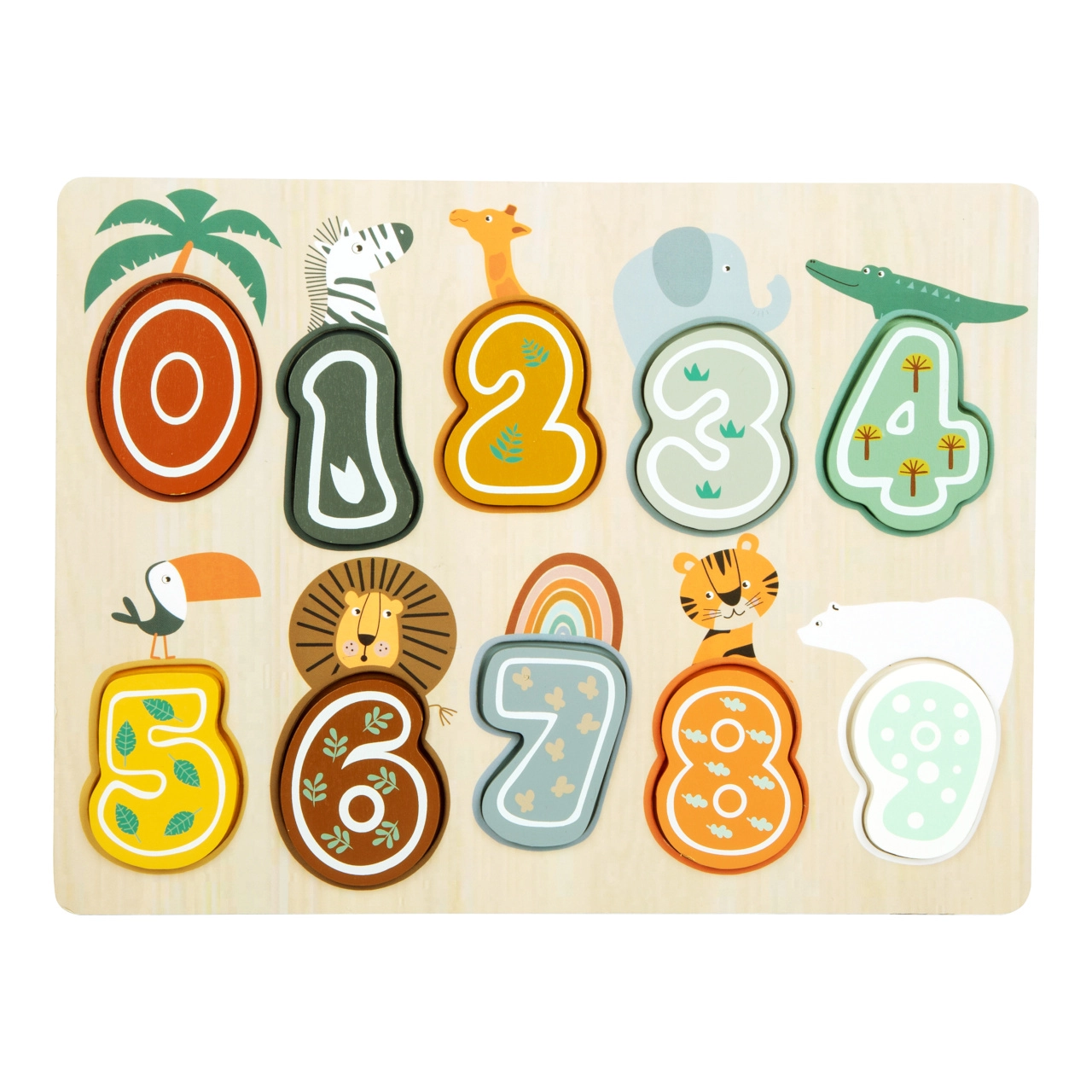 E-shop Vkladacie puzzle čísla Safari small foot