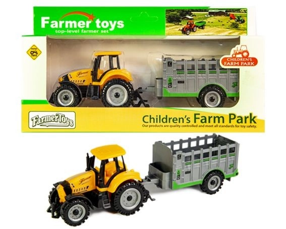 Traktor s prívesom - 1 kus