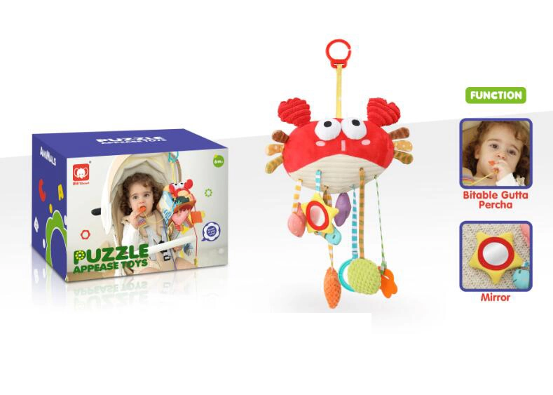 E-shop Textilná senzorická hračka krab
