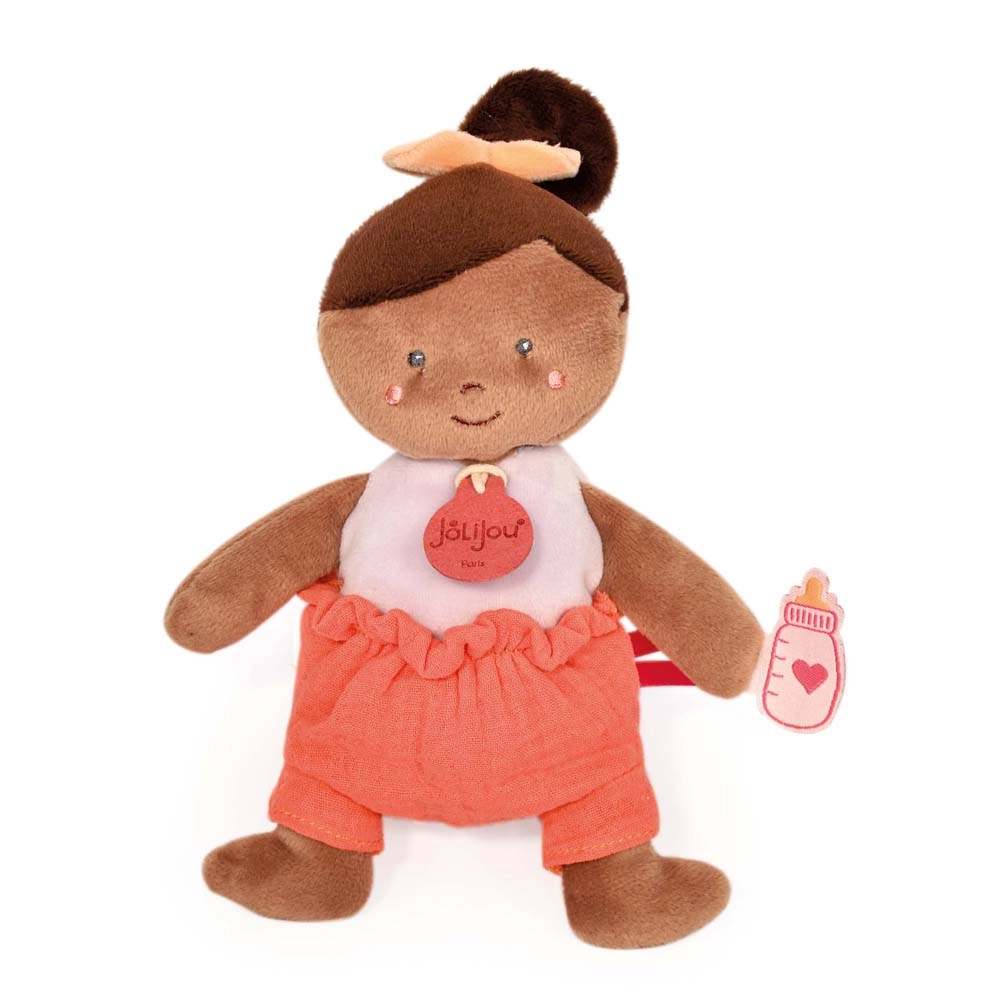 E-shop Doudou Jolijou bábika 18 cm oranžová