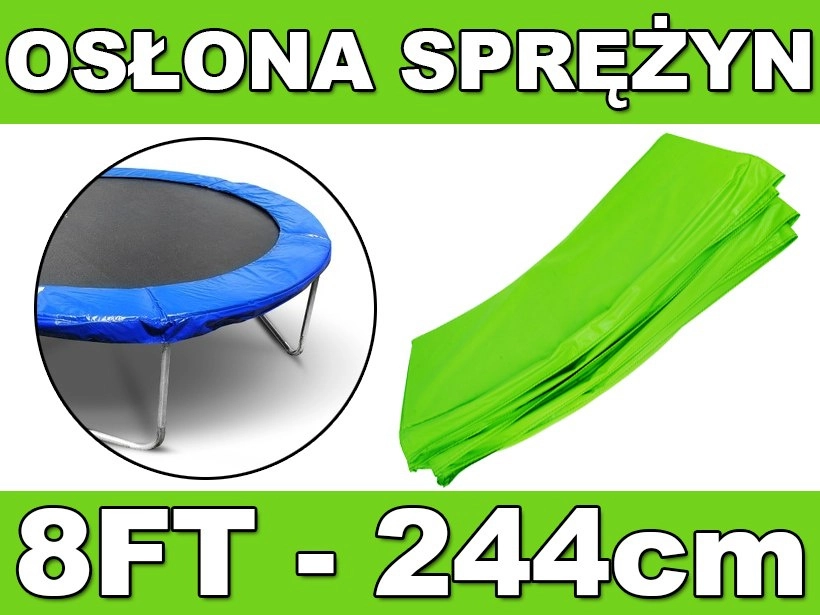 JOKO kryt pružín k trampolínam 8FT 244cm zelený