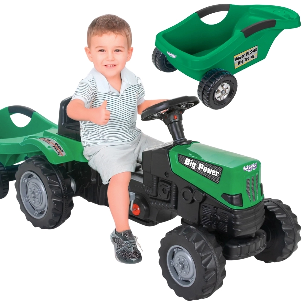 Detský šliapací traktor Big Power s prívesom