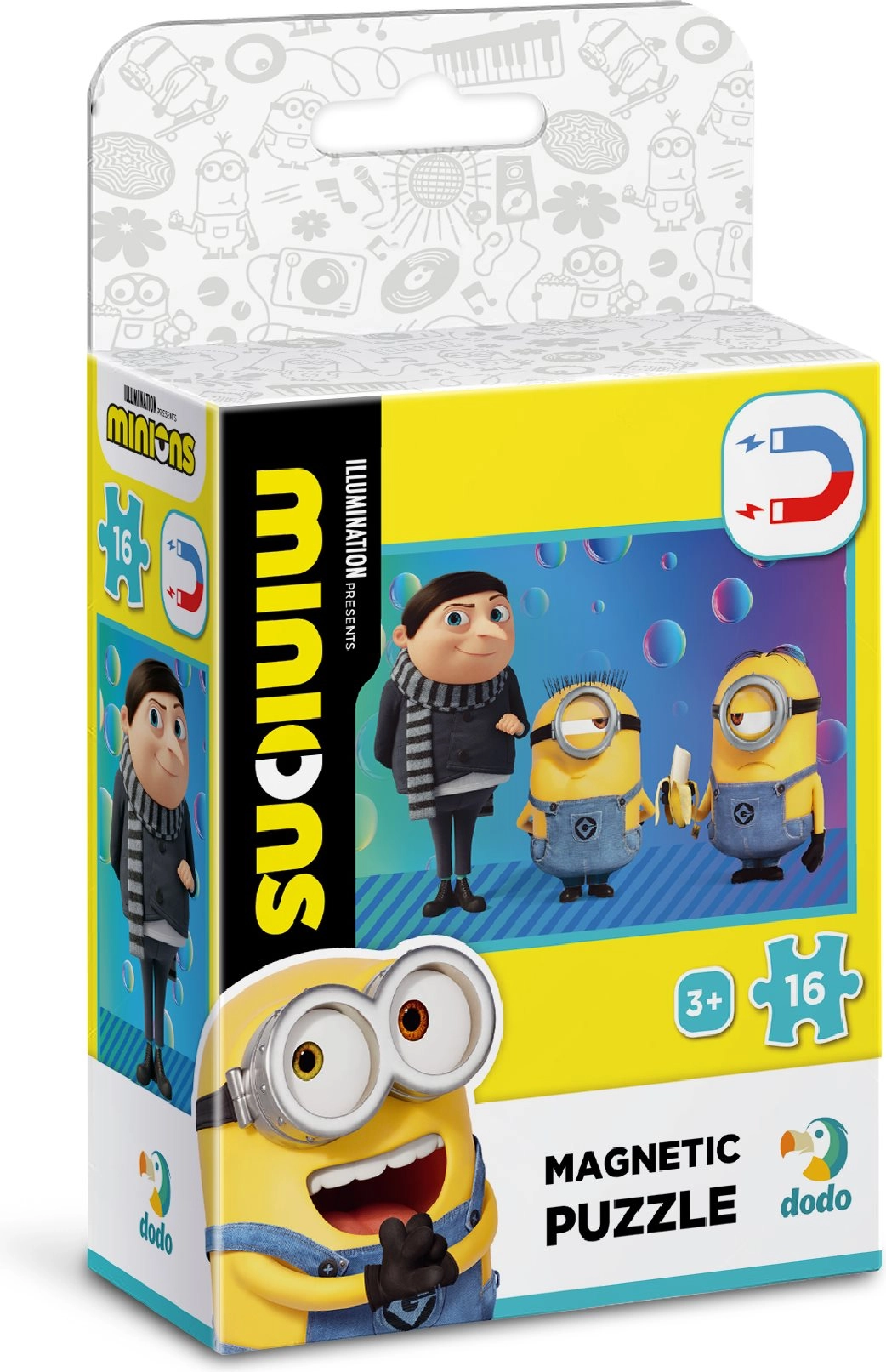 DODO Magnetické Mimoni Malý Gru 16 dielov