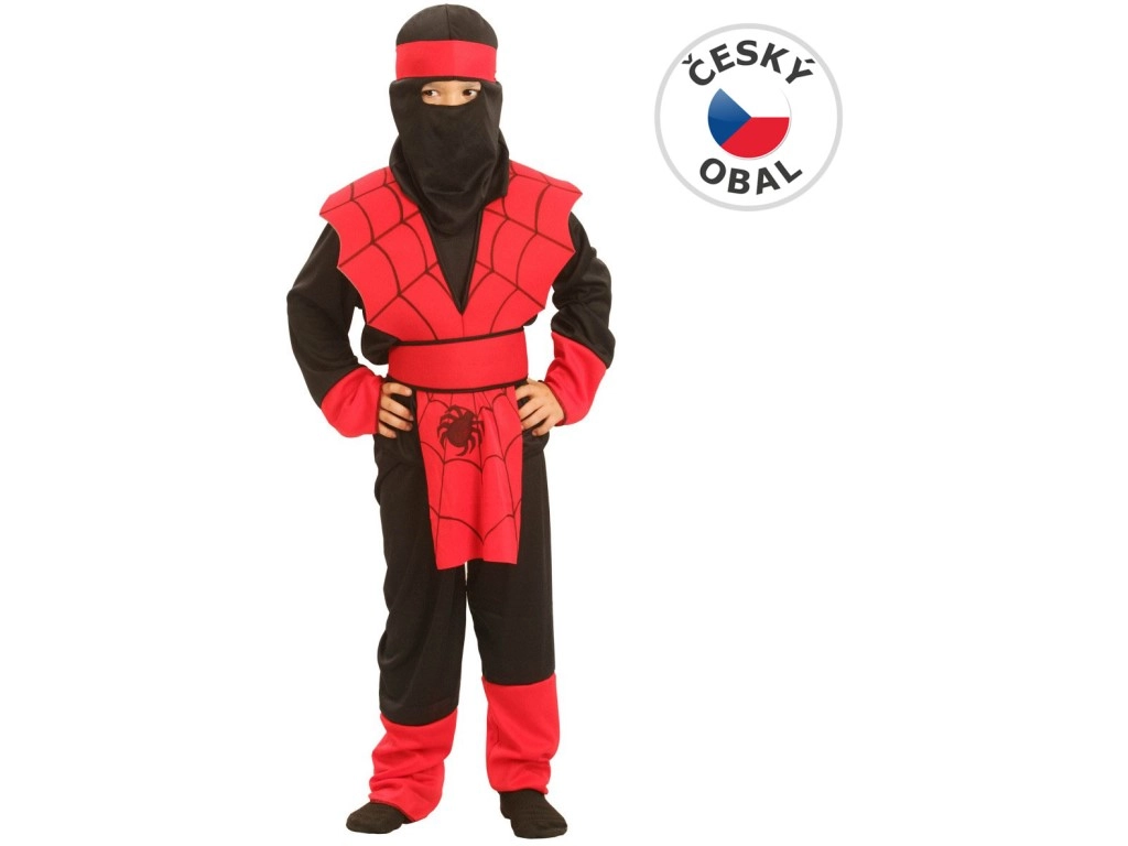 Detský karnevalový kostým ninja pavúk 110–120 cm