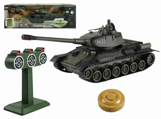 E-shop RC T34 tank vs terč 1:24