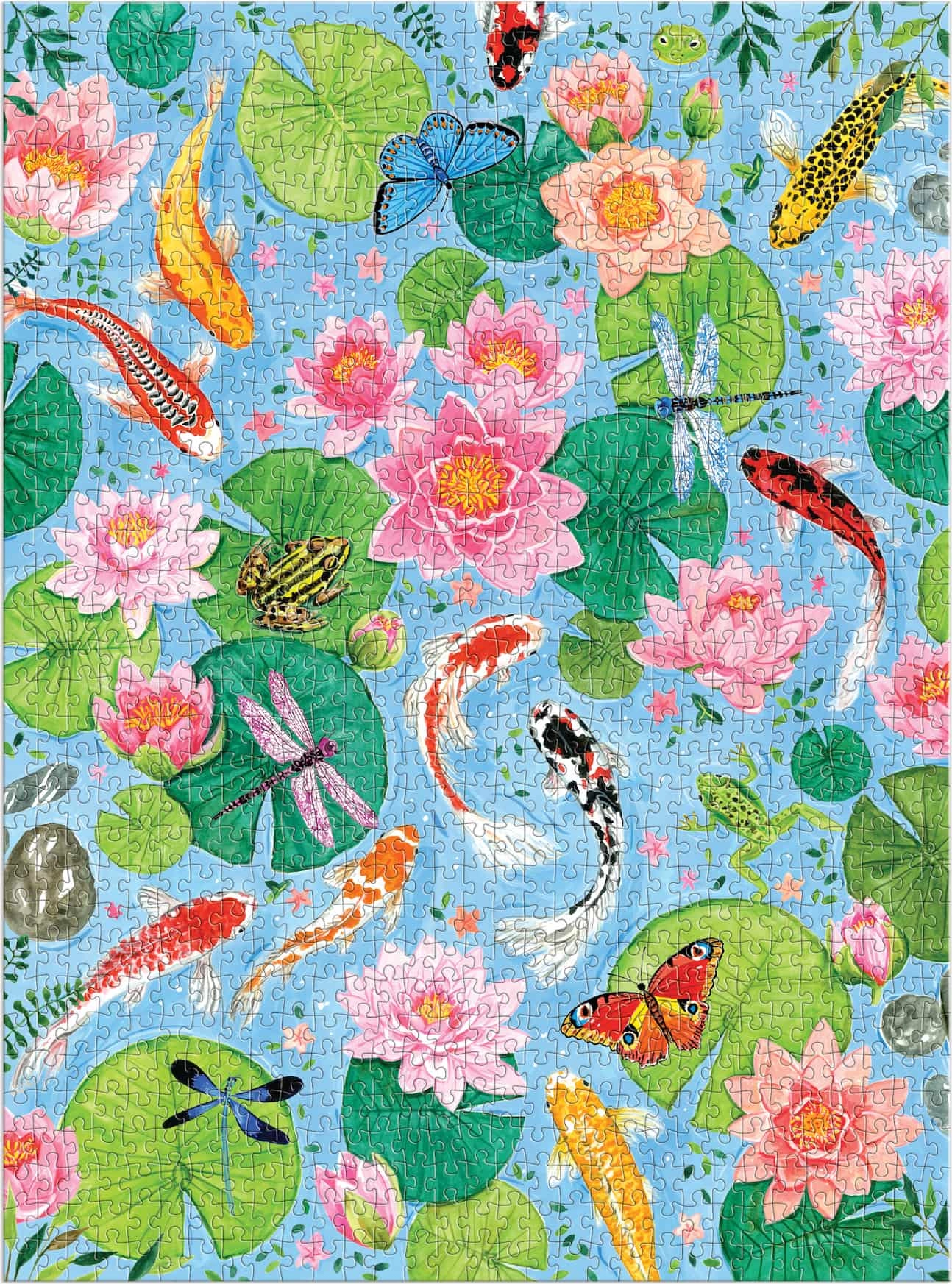 E-shop Galison Puzzle Jazierko s Koi kaprami 1000 dielikov