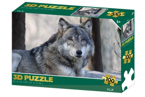 3D puzzle vlk 100 dielikov