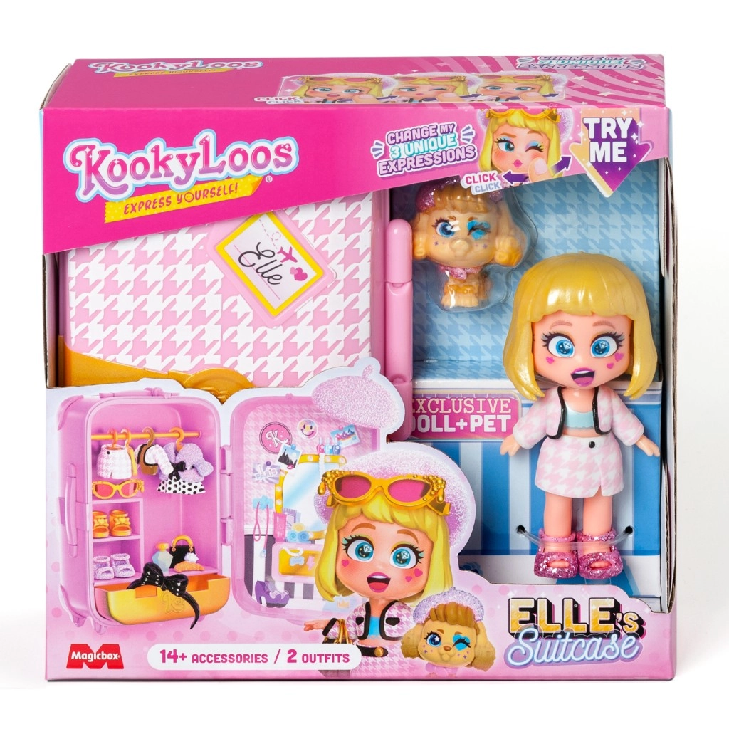 E-shop Bábika KookyLoos Elle v kufríku