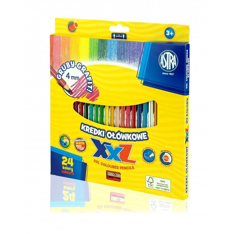 Astra pastelky s XXL tuhou 24 ks