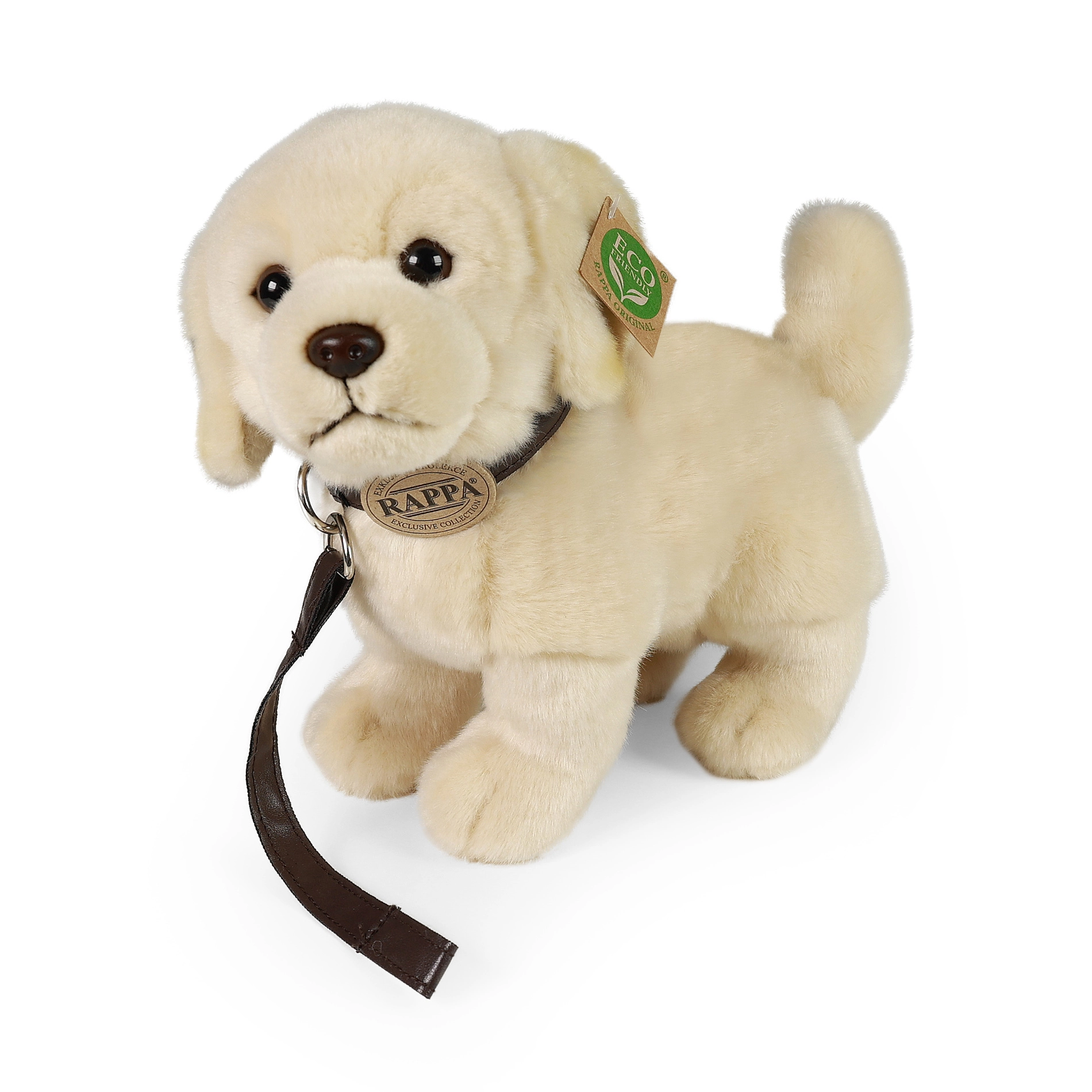 E-shop Eco-Friendly pes zlatý retriever stojaci s vodítkom 25 cm