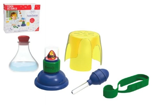 E-shop Teddies Cool Science Bunsenův hořák s příslušenstvím plast na baterie se světlem