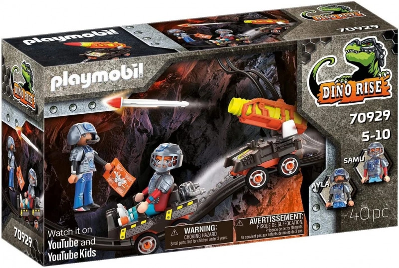 E-shop Playmobil 70929 Dino Mine Vozík s raketami