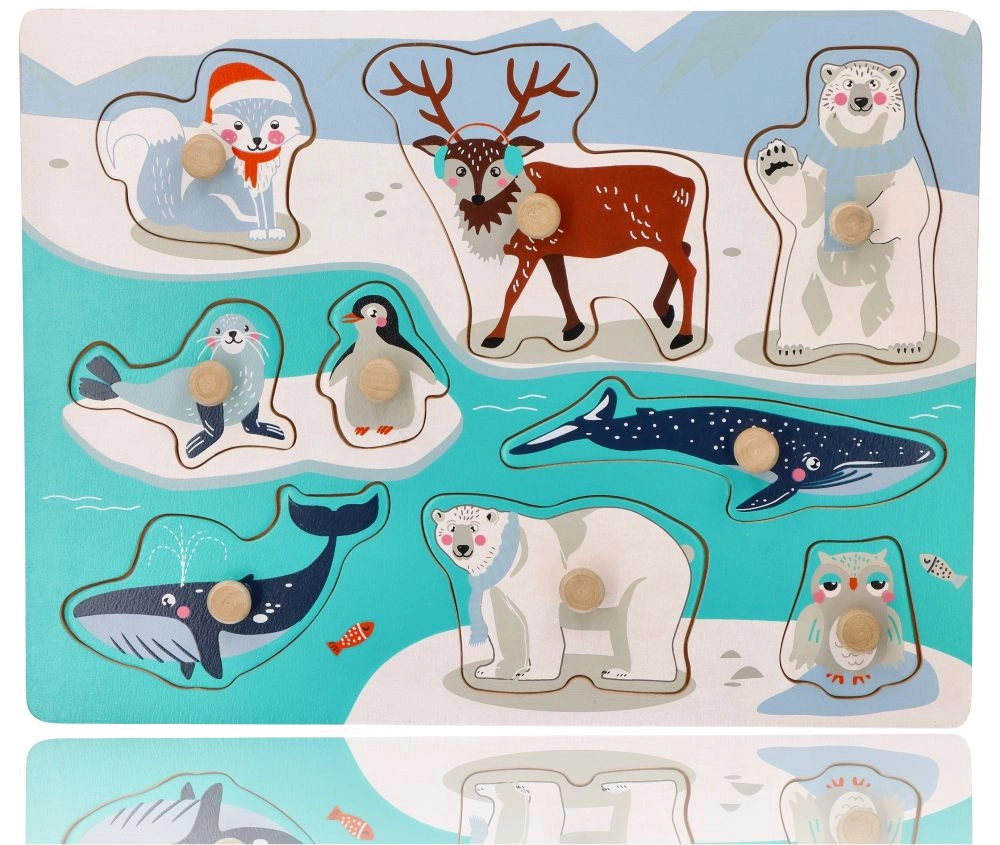 Skladačka s úchytmi arktických zvierat