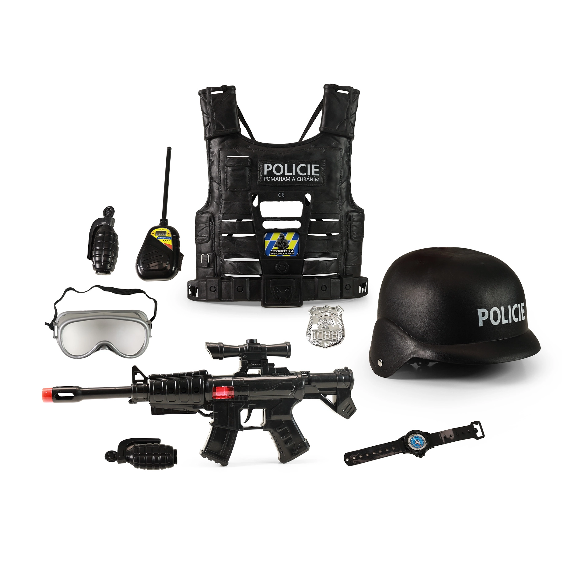 E-shop RAPPA Policajné vesta s českými nápismi a príslušenstvom