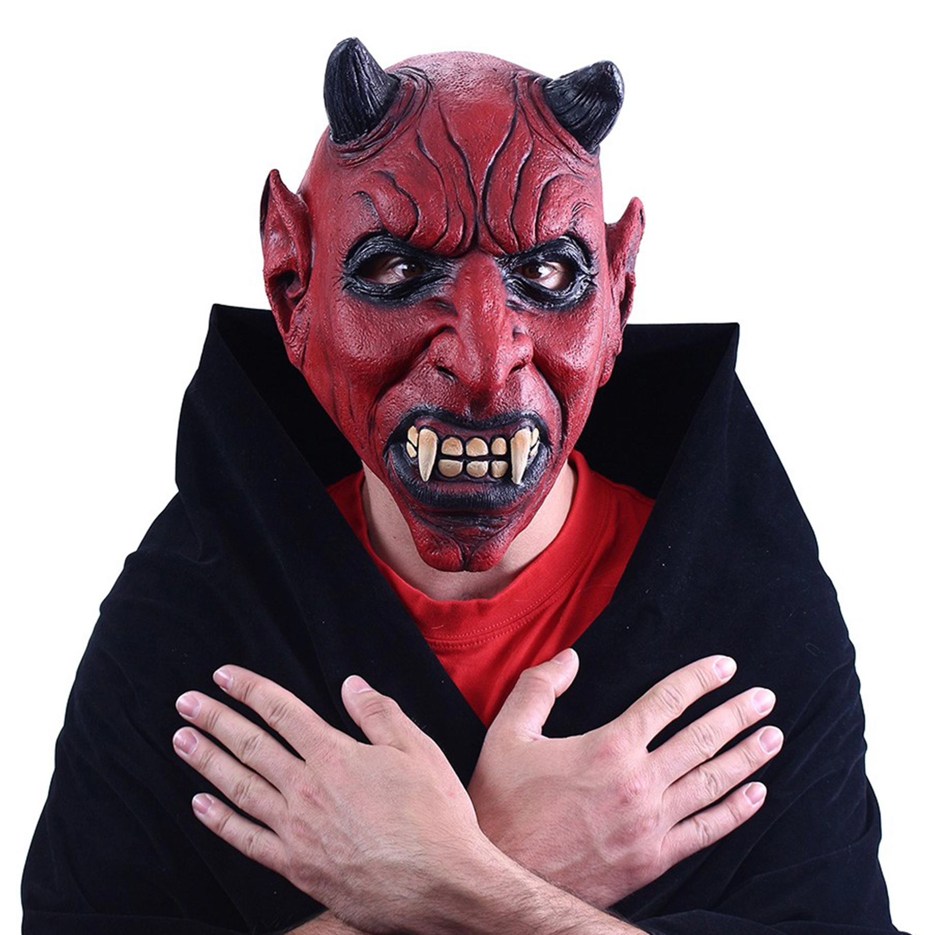 E-shop Maska čert s ušima halloween vánoce 26 x 32 cm 8590687117